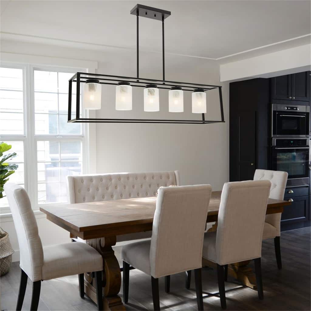 Statement 5-Light Industrial Pendant Light