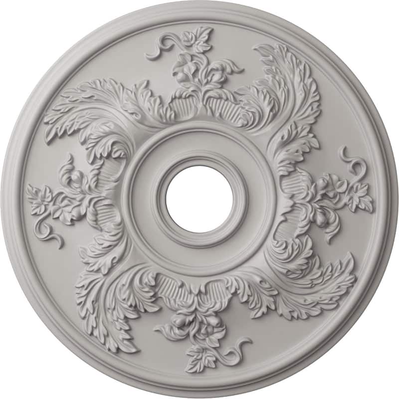 23 5/8"OD x 4 5/8"ID x 1 7/8"P Acanthus Twist Ceiling Medallion