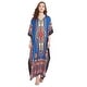 preview thumbnail 21 of 24, Womens Swim Cover Ups Dress Polyester Digital Print Caftan Full Length Maxi with Sleeve Night Gowns and Robes for Ladies Girls