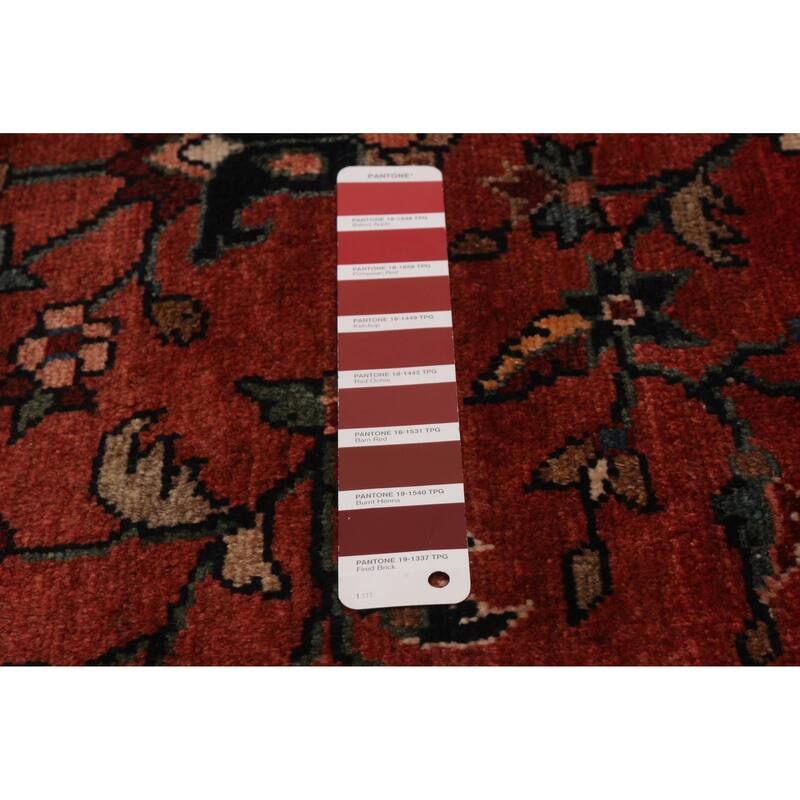 ECARPETGALLERY Hand-knotted Andelz Red Wool Rug - 3'7 x 9'11