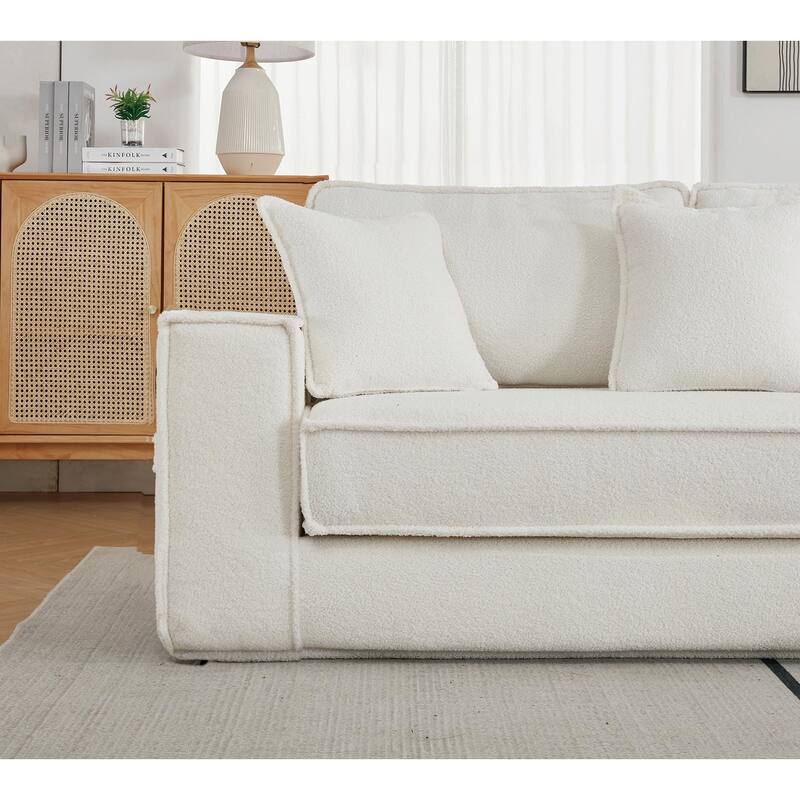 Convertible Folding Sofa Bed with Pillow, Velvet Floor Sleeper Couch for Living Room, Space-Saving Gaming Chair Mattress