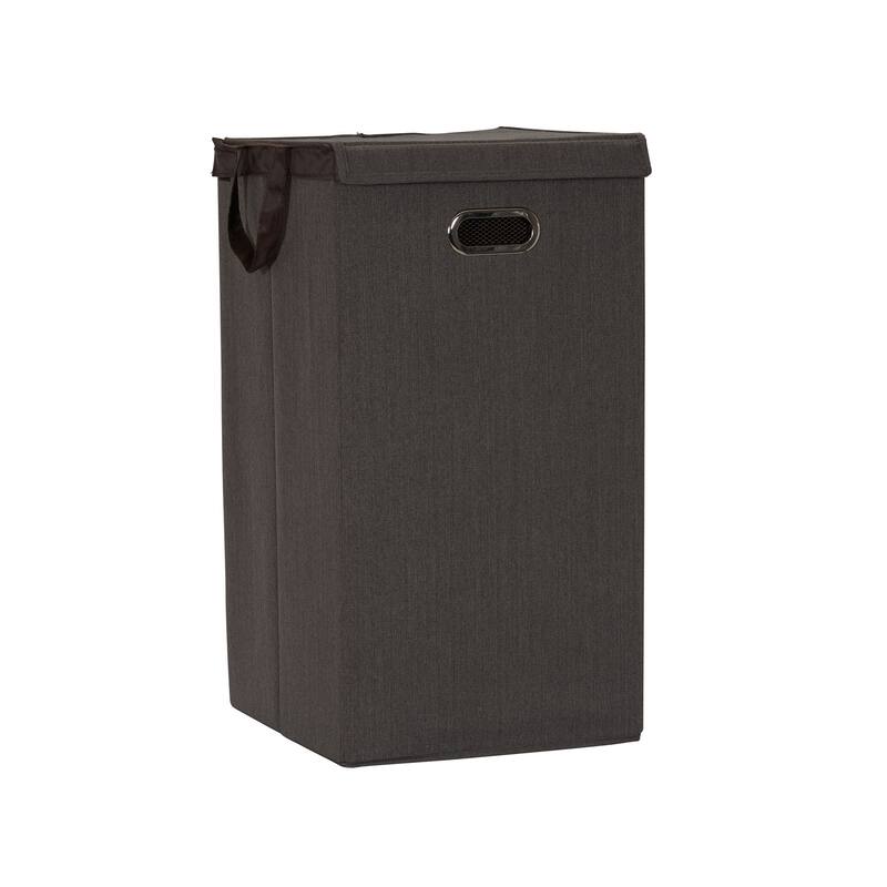 Household Essentials Laundry Hamper with Lid - 14.0"L x 14.0"W x 26.0"H