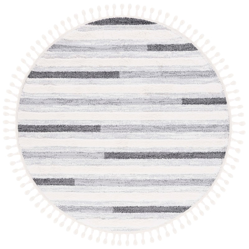 SAFAVIEH, Moroccan Tassel Shag Eathel 2-inch Thick Rug