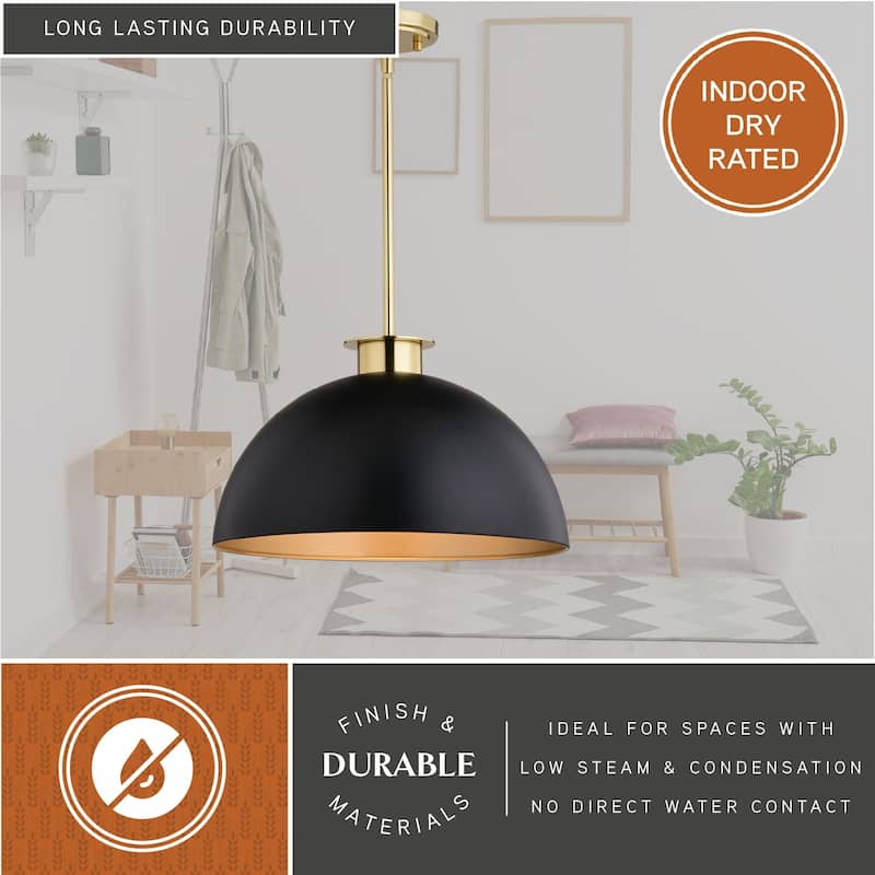 Devon 1L LED Compatible Mid-Century Modern Pendant Light