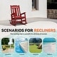 preview thumbnail 139 of 174, Outdoor Patio HDPE Rocking Chiar, Extra Wide Seat & Backrest