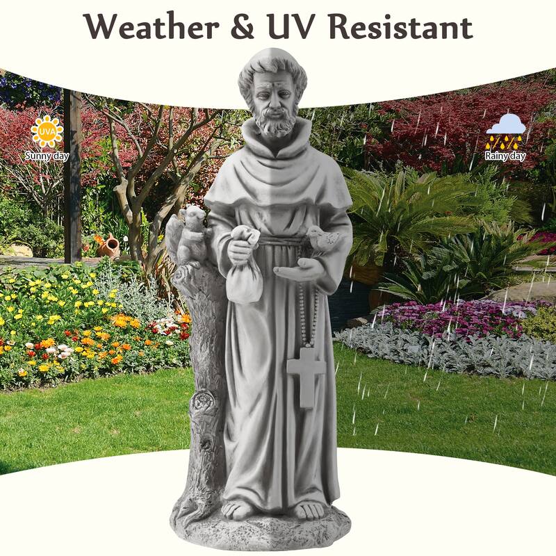 Outdoor Religious Sculpture, Garden Decor, Waterproof Sculpture, Suitable for Courtyard, Front porch, Patio