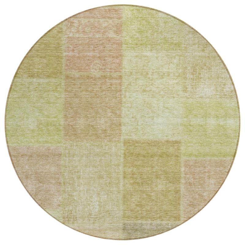 HomeRoots Patchwork Transitional Rectangle Outdoor Rug