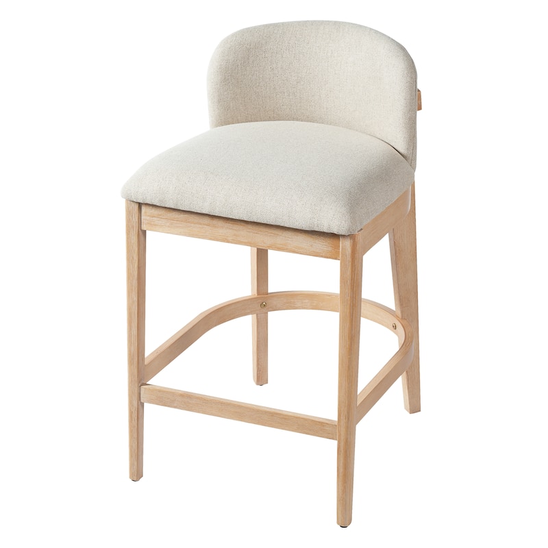 Christopher Knight Home - Calista Modern Wooden Upholstered Counter Stool