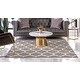 preview thumbnail 32 of 66, Contemporary Akiva Collection Area Rug 10' Square - Dark Gray