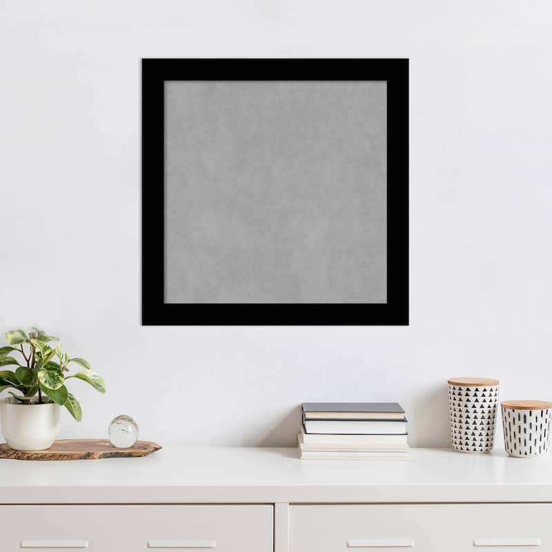 Amanti Art Basic Black Narrow Framed Magnetic Board