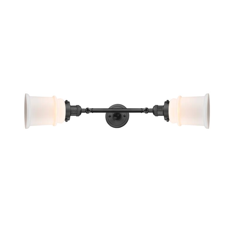 Innovations Lighting Canton 2 Light 25" Wide Bathroom Vanity Light - Oil Rubbed Bronze / Matte White