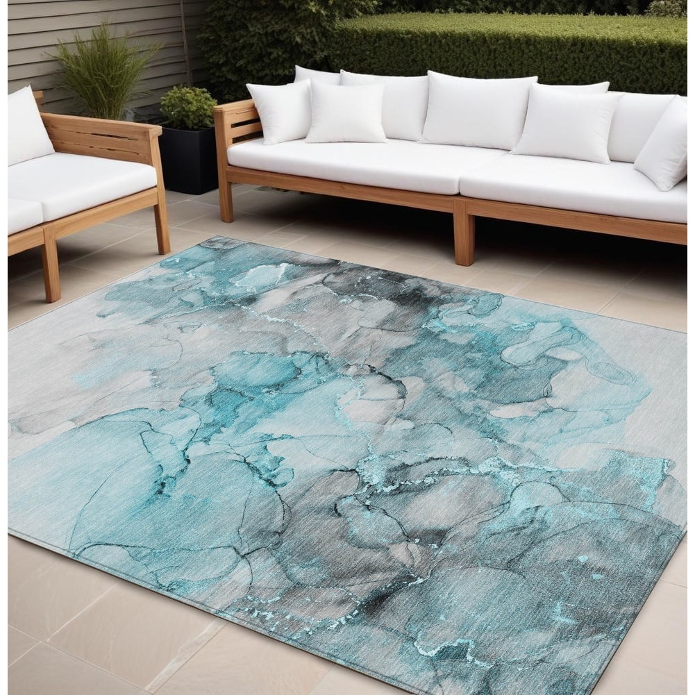 Gato Modern Art-Inspired Weather Resistant Versatile Elegance Outdoor Rug
