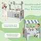 preview thumbnail 5 of 11, Costway 2 in 1 Kids Play Kitchen& Restaurant Double Sided Wooden - See Details