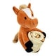 preview thumbnail 2 of 2, Rollee Pollee Farm Horses Hugger Pillow and Silk Touch Throw Blanket Set