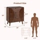 preview thumbnail 13 of 40, COSIEST Modern Brown Nightstand with Drawers