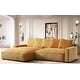 preview thumbnail 25 of 59, Transitional Luxe Upholstered Living Room Sectional 106.7 inch
