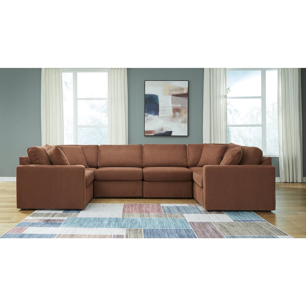 Signature Design by Ashley Modmax 6-Piece Sectional - 138"W x 75"D x 36"H