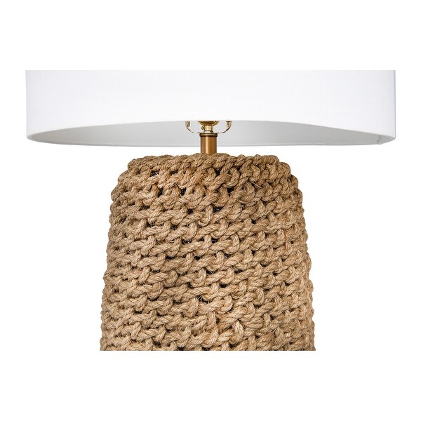 jute table lamp