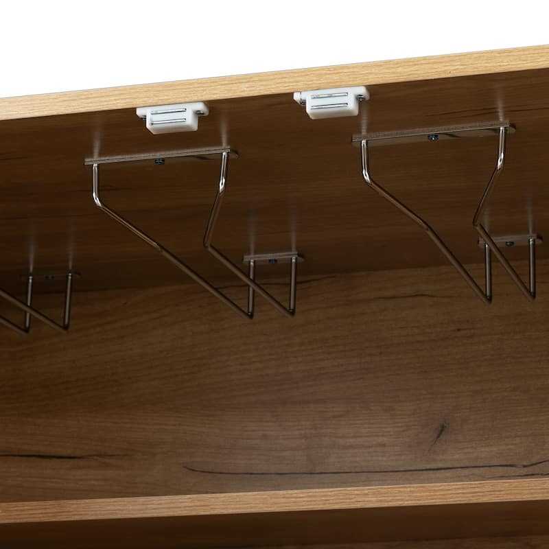 Wooden Cabinet Sideboard with Wine Racks