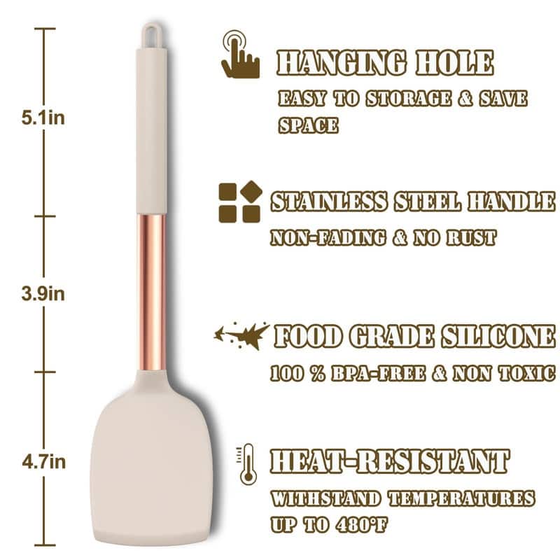 Silicone Kitchen Cooking Utensils Set-Umite Chef 43 pcs Heat Resistant Kitchen Utensils