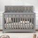 preview thumbnail 4 of 8, 3 Pieces Nursery Sets Baby Crib and Changer Dreeser with Removable Changing Tray
