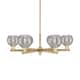 Option Brushed Brass / Light Smoke Deco Swirl