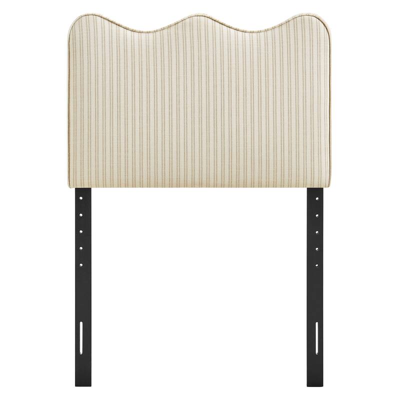 Athena Striped Fabric Upholstered Headboard