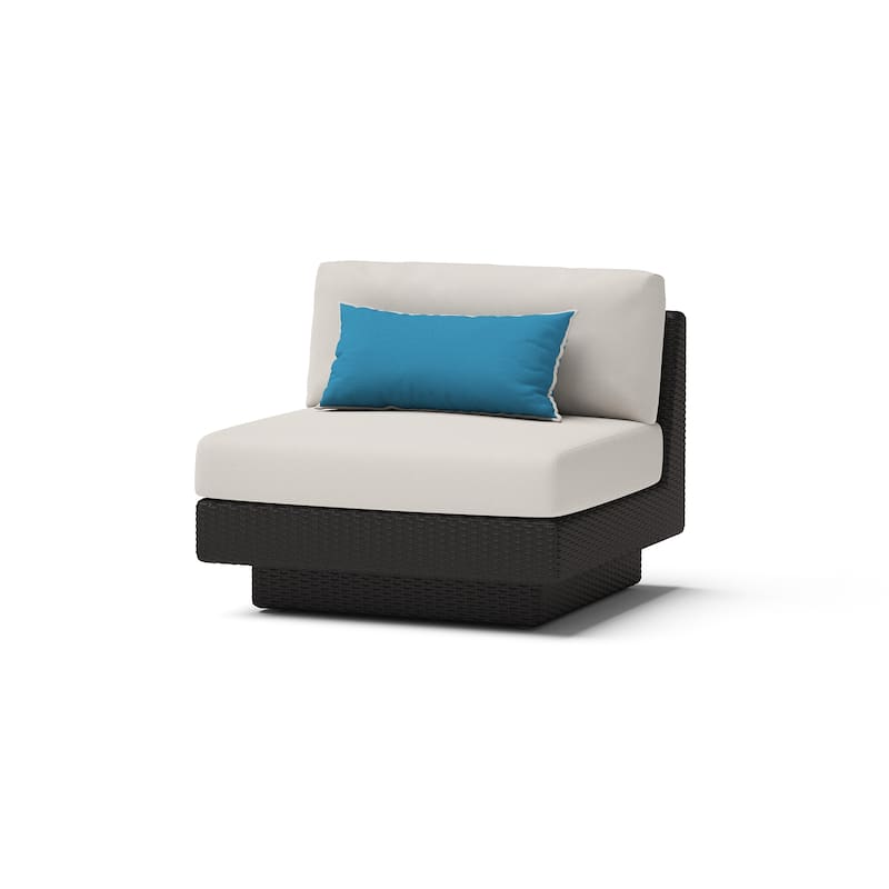 Portofino Comfort 5 Piece Sunbrella Outdoor Patio Sectional Seating Set