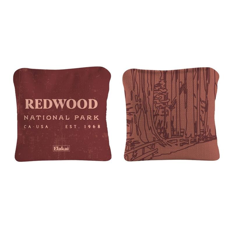 Redwoods National Park Dual Sided Pro Cornhole Bags (Set of 4)