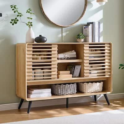 Mid Century Modern 46" Entryway Table, Console Table, Wood Sofa Table