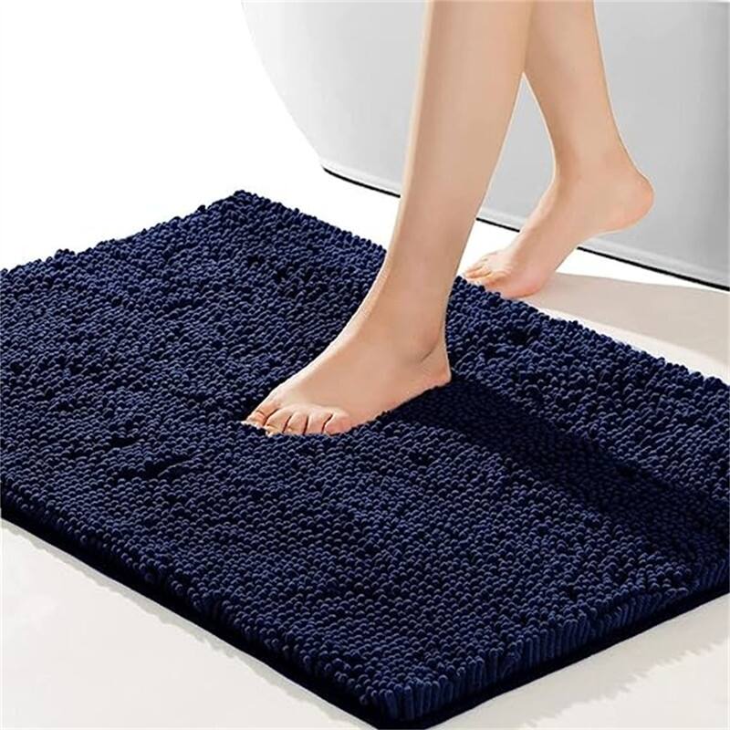 Non-Slip Bath Mat - Navy Blue - 17"×24"