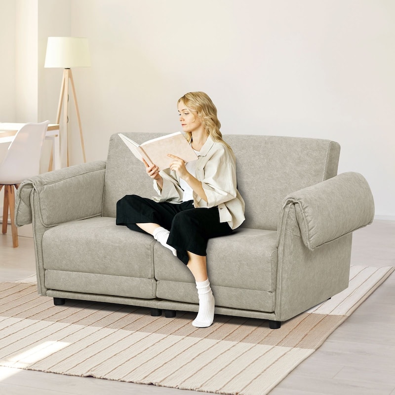 Green 2-Seating Living Room Sofa Set