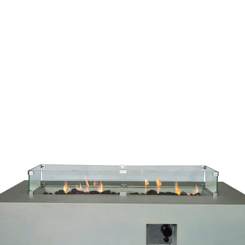 LSI Concrete Outdoor Fire Pit Table
