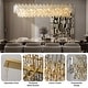 KAYLA 24in Chandelier 10-Light Crystal Chandelier - 55.1in - Gold