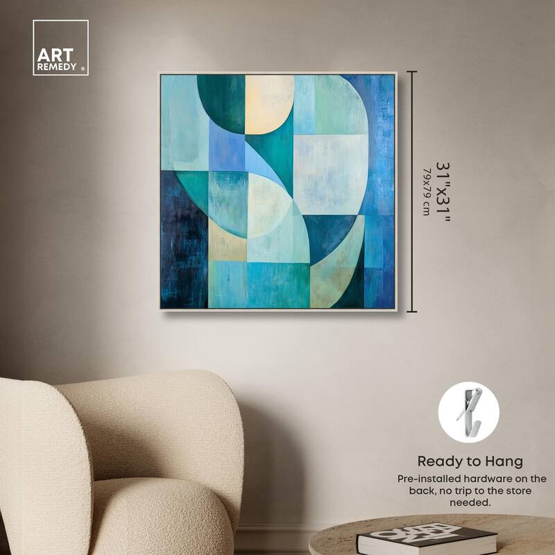 Color Blocks I Canvas by Art Remedy