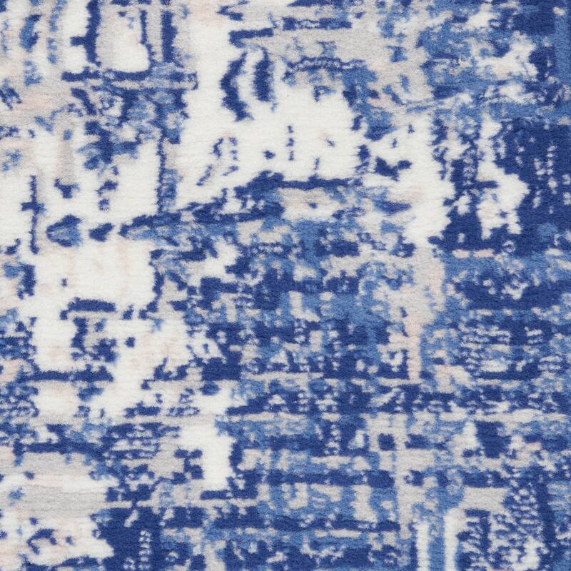 Power Loomed Distressed Abstract Modern Stain Resistant Area Rug - 138' X '100' X '0.39
