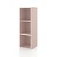 preview thumbnail 33 of 202, DH BASIC Modern Wood Customizable Stackable Storage Organizer - Cube Shelves, Drawer Cabinet, Bookcase with Doors by Denhour 3-Cube - Light Pink
