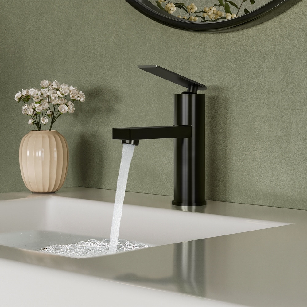 Single Lever Handle Bathroom Sink Faucet Single Hole Basin Faucet