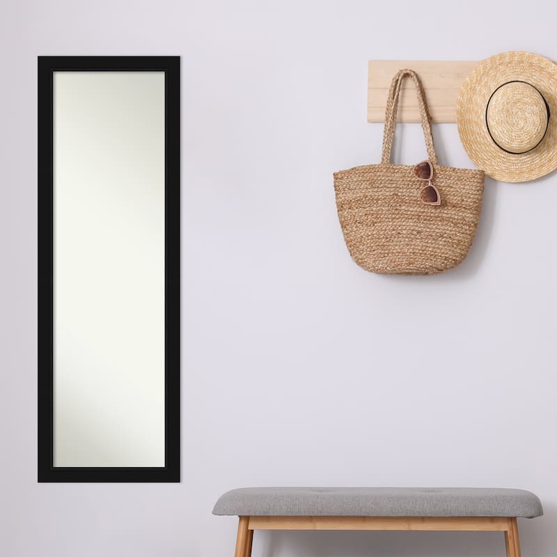 Non-Beveled Full Length On The Door Mirror - Avon Frame