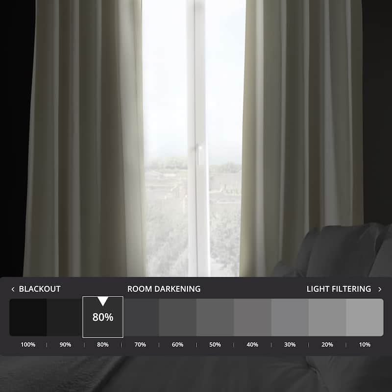 Exclusive Fabrics Grommet Bellino Room Darkening Curtain (1 Panel) - 50 x 120