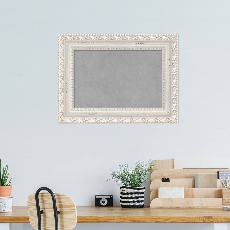 Amanti Art Opera Off White Framed Magnetic Board