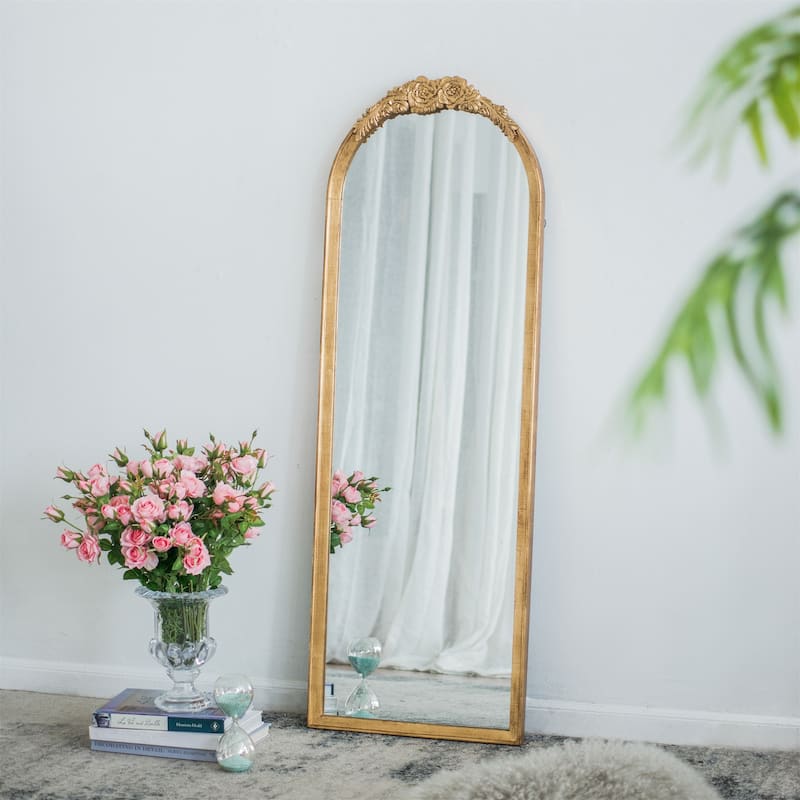 Wood Floor Mirror Full Body Mirror Dressing Make up Mirror