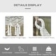 preview thumbnail 3 of 7, Outsunny Brazilian Style Hammock Extra Large Cotton Hanging Camping Bed with Carrying Bag, for Patio Backyard Poolside, White