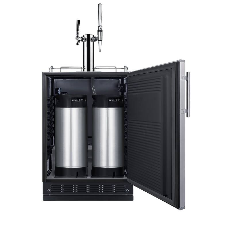 Summit SBC7BRCM2 24" Wide 5.3 Cu. Ft. Free Standing Double Tap Coffee