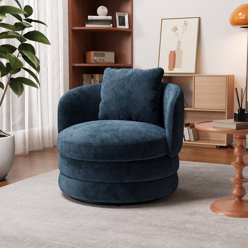 30"W Modern Upholstered Armchair,Accent Chair with a Pillow