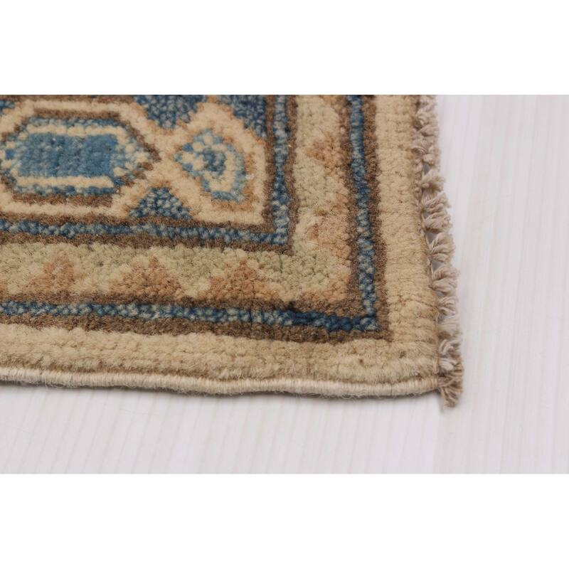 ECARPETGALLERY Hand-knotted Finest Ghazni Ivory Wool Rug - 7'0 x 9'3