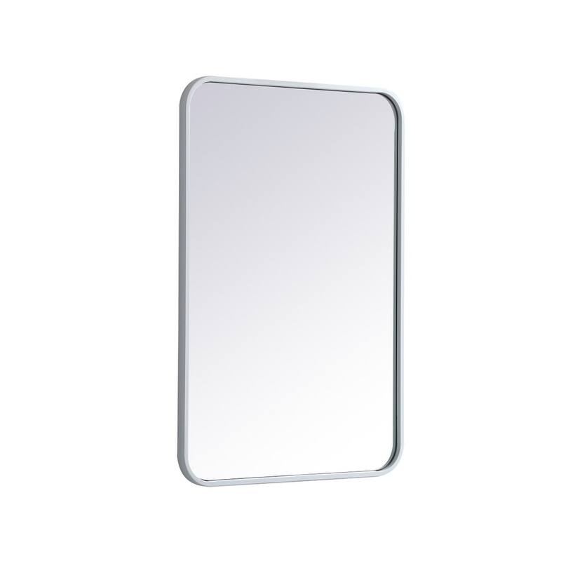 Ezra Soft Corner Metal Rectangular Mirror
