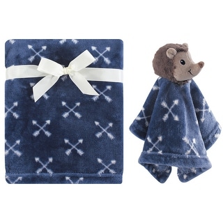 Hudson Baby Infant Boy Plush Blanket with Security Blanket, Hedgehog, One Size - Hedgehog - One Size