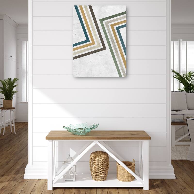 Mid Century Lines II By Studio Arts Canvas Art Print