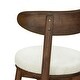 preview thumbnail 23 of 24, Christopher Knight Home - Ashley Contemporary Upholstered Round Cushion Bar Stools with Rubberwood Frame, Set of 2